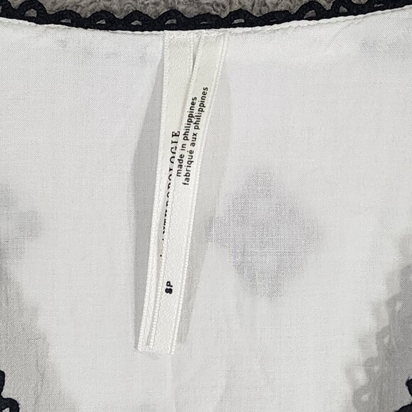 Anthropologie Womens Boho Embroidered Geometric Pattern Mini Shirt Dress - Picture 6 of 9